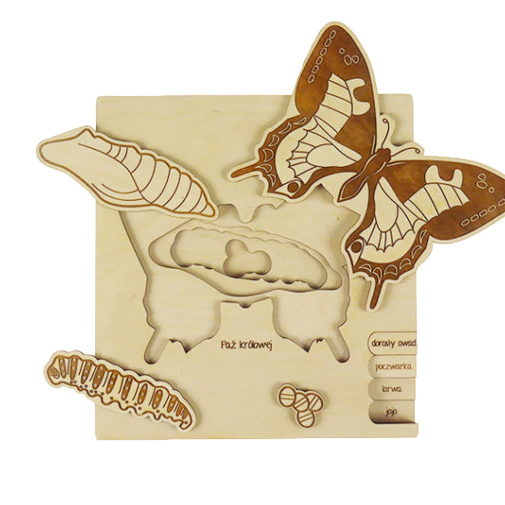 BUG&#039;S LIFE WOODEN PUZZLE – SWALLOWTAIL BUTTERFLY